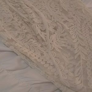 White Floral PrintSee-Througu Top